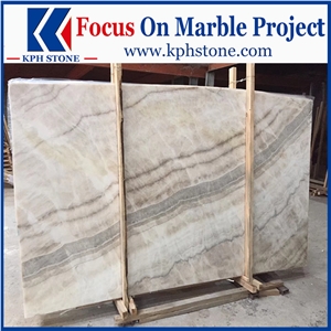 Bookmatch Onice Brioche Orange Onyx Tiles&Slabs