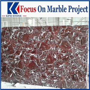Brazilian Red Rose Marble Tiles&Slabs
