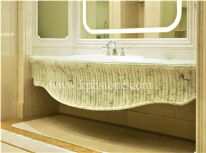 Carrara White Marble Project in Ambassador House