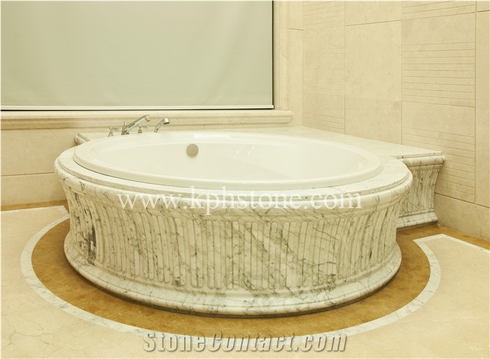 Carrara White Marble Project in Ambassador House