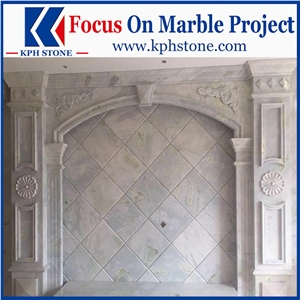Changbai White Jade Bluette White Marble Slabs