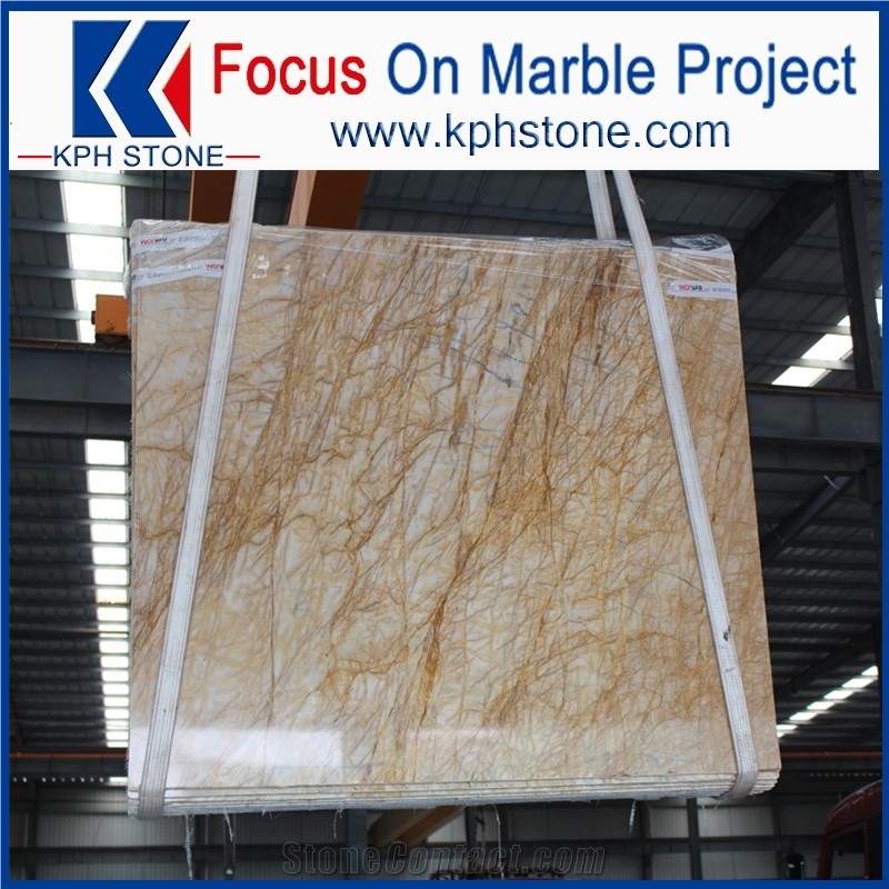 China Golden Spider Marble Slabs