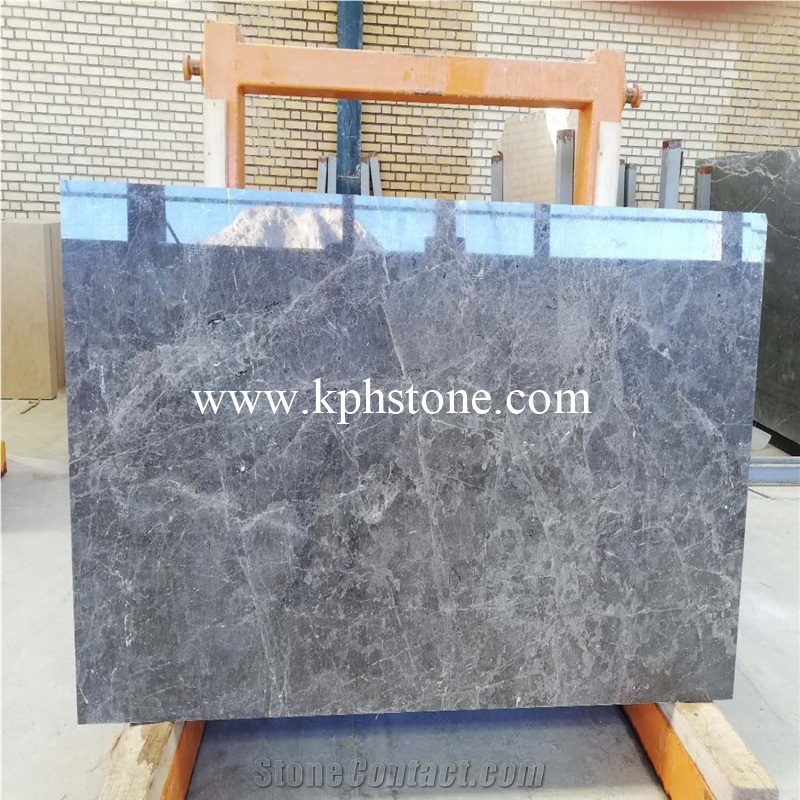 Dark Grey Polished Galaxy Marble Flooring Tiles