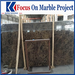 Dark Marron Emperador Marble Slab for Project