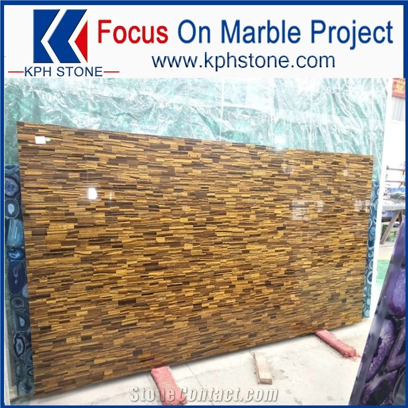 Golden Tiger Eye Agate Slabs for the Star Hotel