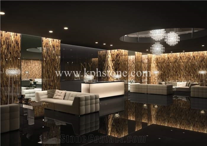 Golden Tiger Eye Agate Slabs for the Star Hotel