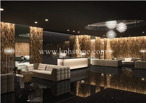 Golden Tiger Eye Agate Slabs for the Star Hotel