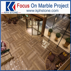Grey Wood Grain Marble in Macau Hotel
