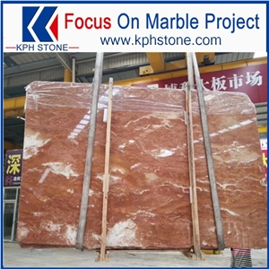 Hot Sale Tea Rose Marble Slabs in China Market