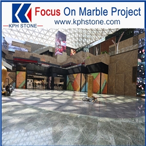India Rainforest Green Marble in Macau Hotel