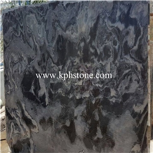 Light Transmission Black Onyx Flooring Tiles Decor