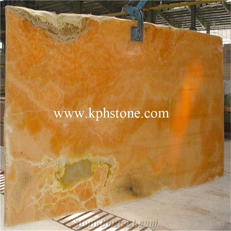 Luxury Orange Onyx Slabs Hotel Casino Projects