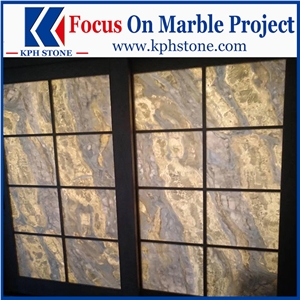Magic Seaweed Marble Waterjet Floor Pattern