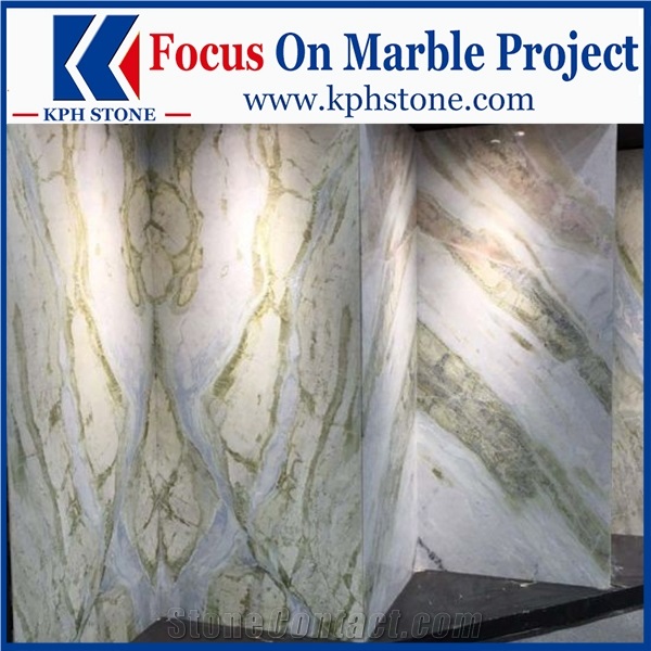 Magic Seaweed Marble Waterjet Floor Pattern