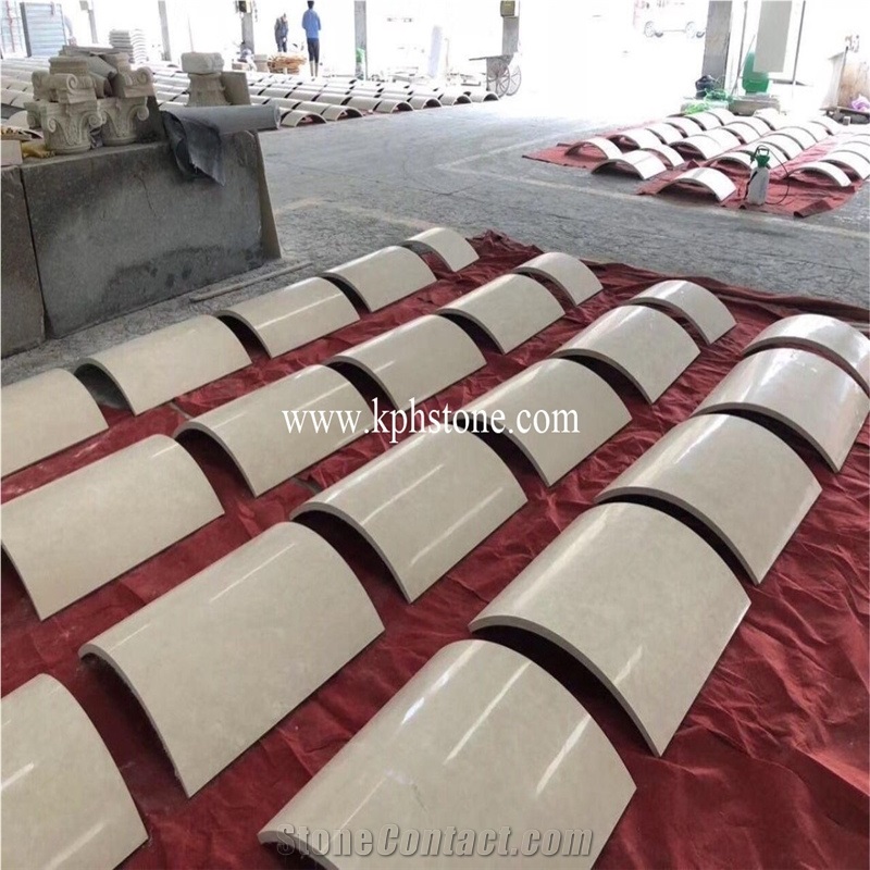 Manolya Beige Marble Column for Projects