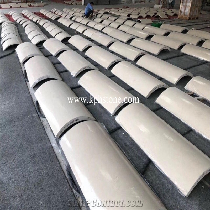 Manolya Beige Marble Column for Projects