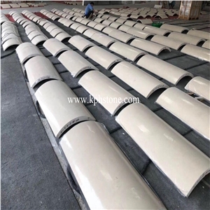 Manolya Beige Marble Column for Projects
