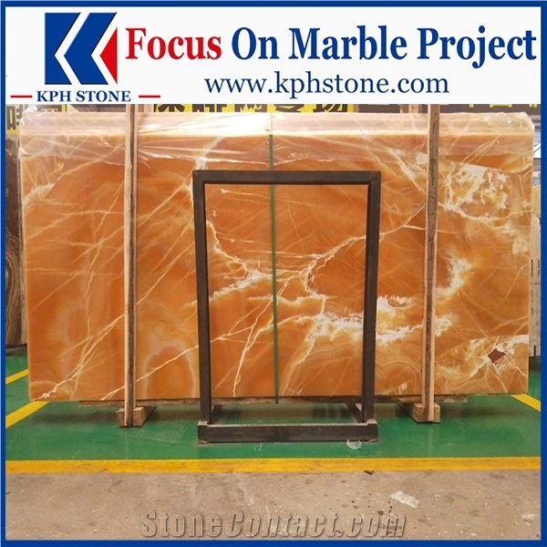 Meshed Honey Onyx Slabs&Tiles for Galaxy Macau
