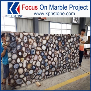 Natural Agate Slices Slab for Hotel