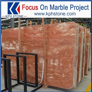 Orange Red Marble Slabs,Red Rose Marble