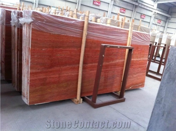 Popular Persian Red Travertine in China Market