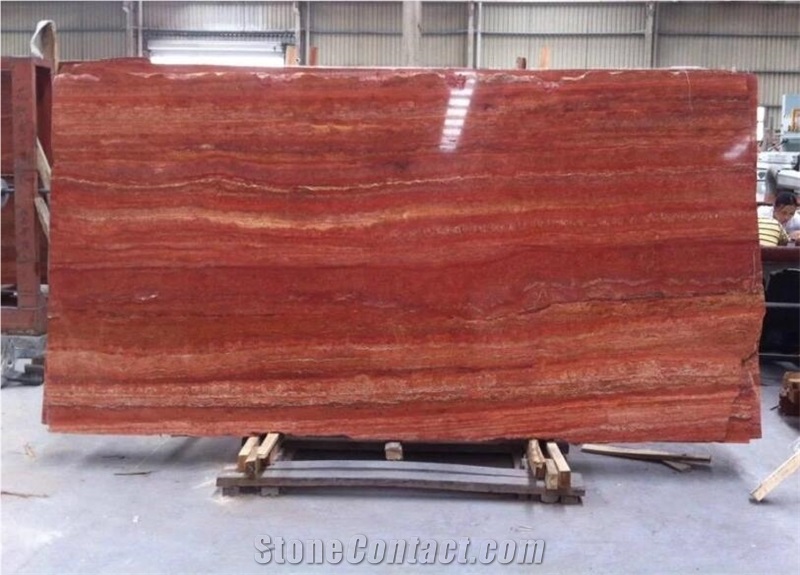 Popular Persian Red Travertine in China Market