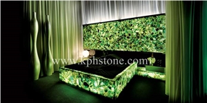 Semi-Precious Stone Green Agate Slab