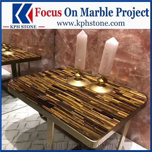 Tiger Eye Agate Gemstone Tile for Hotel&Villa
