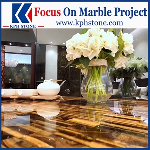 Tiger Eye Agate Gemstone Tile for Hotel&Villa