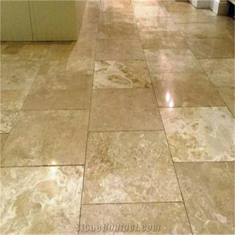 Turkish Ivory Cream Travertine Slabs for Projects