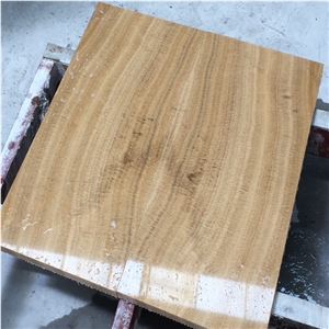 Wooden Yellow Decor Tile and Slabs Marble
