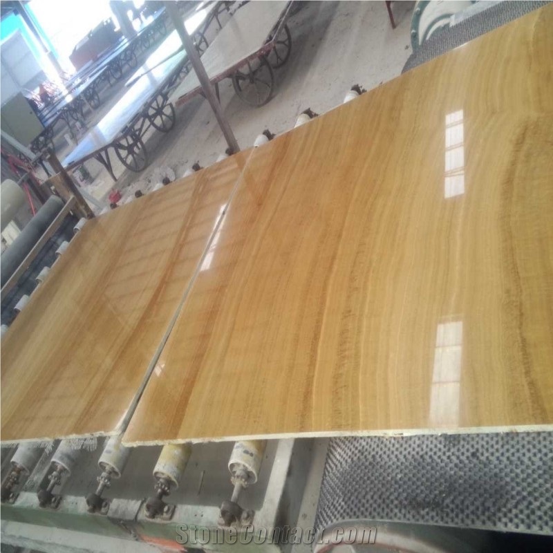 Wooden Yellow Decor Tile and Slabs Marble