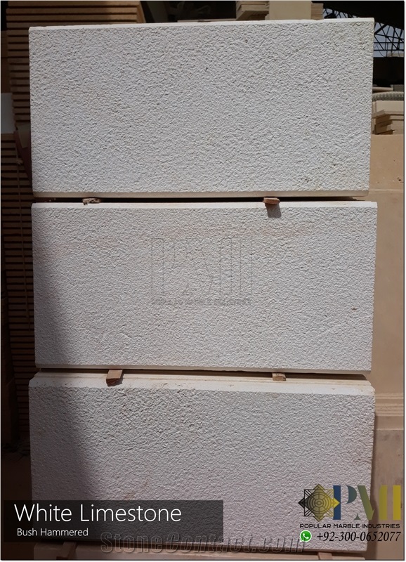Limra Limestone Bush Hammered Finish for Walling