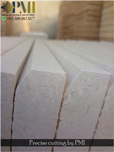Nail White Limestone Honed Bush Hammered Stone