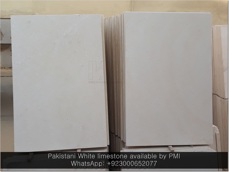 Pakistani White Limestone Wall Stone Cladding