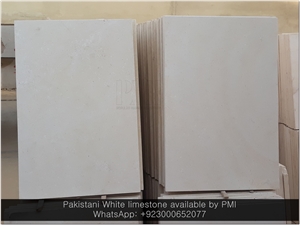 Pakistani White Limestone Wall Stone Cladding