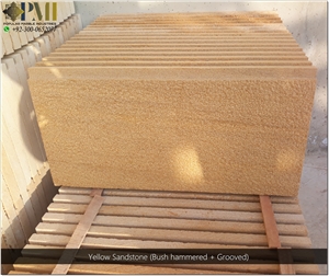 Sandstone Bush Hammered Wall Cladding Stone