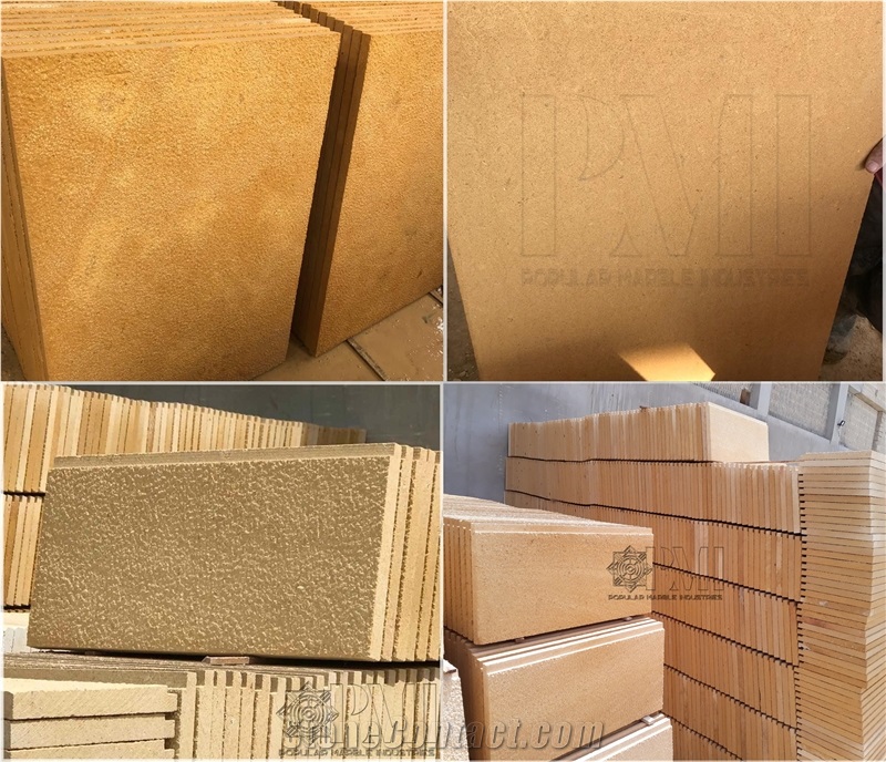 Yellow Sandstone Natural Wall Cladding Stone