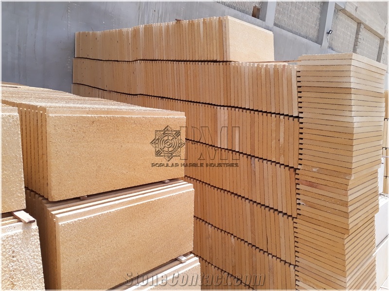 Yellow Sandstone Natural Wall Cladding Stone