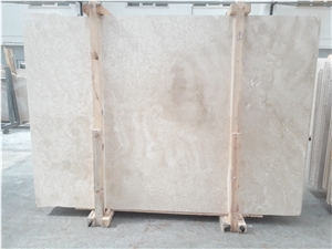 Light/Ivory Travertine Slabs Cross-Cut