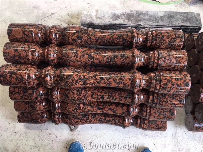 Karelia Red Granite Balustrade & Railing