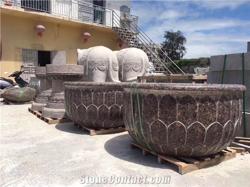 Karelia Red Granite Balustrade & Railing