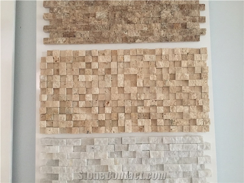 Beige Marble Split Face Mosaic