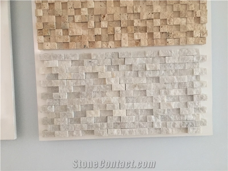 Beige Marble Split Face Mosaic
