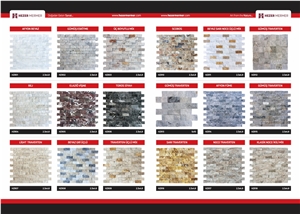 Split Face Marble Mosaic Tiles