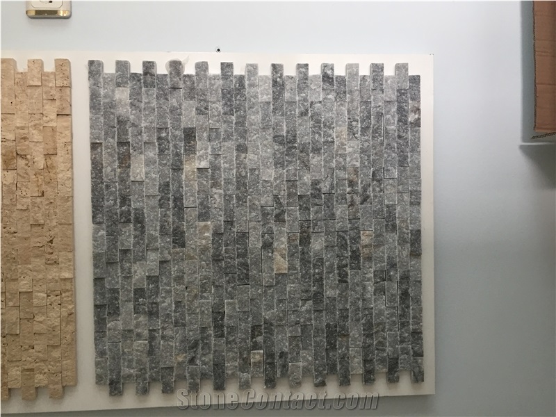 Split Face Marble Mosaic Tiles
