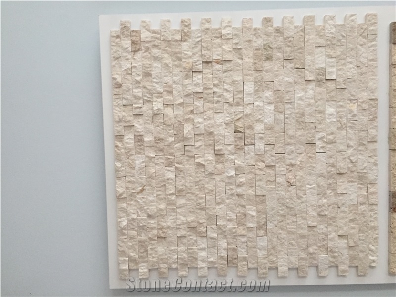 Split Face Marble Mosaic Tiles