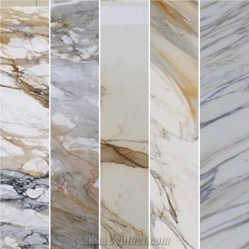 Calacatta Borghini and Paonazzo Slabs 2cm Polished
