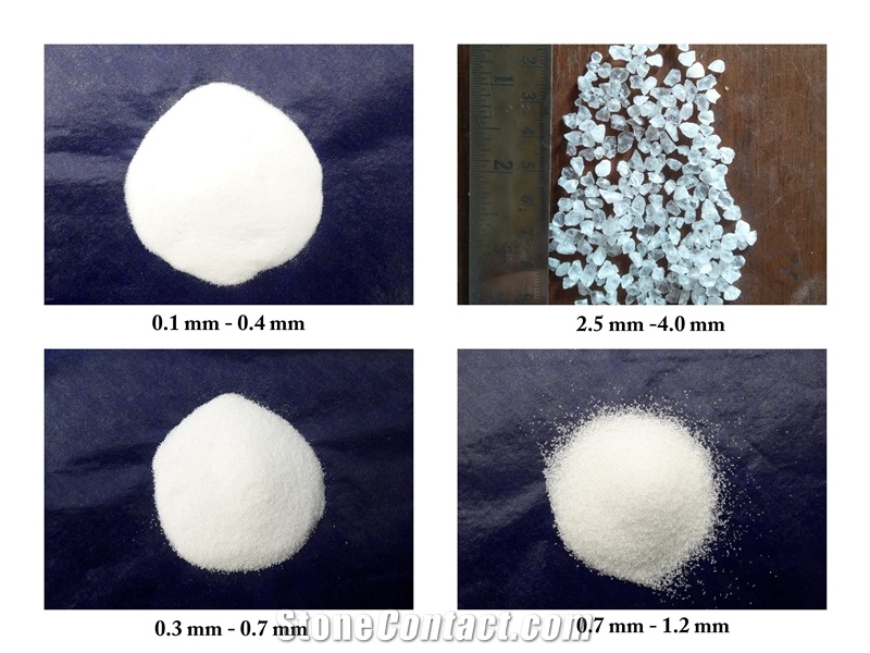 Quartz Grits / Stone / Chips / Powder