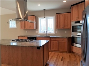 Granite Tops, Cherry Cabinets Kitchen Remodeling
